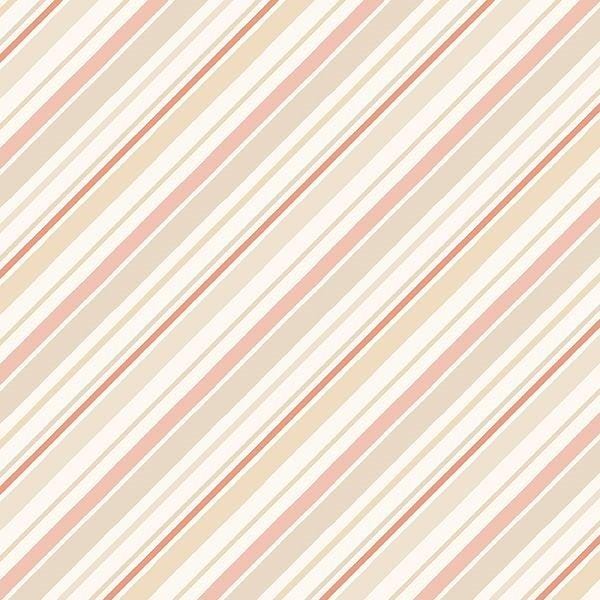 Blessed By Nature - Diagonal Stripe Cream Peach 3041-17815-223