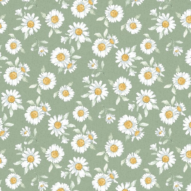 Daisy Days - Daisies Green 3028-83312-715