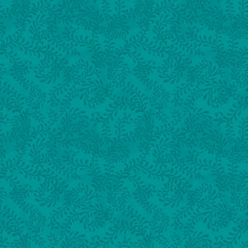 Essentials Swirling Leaves 108 inch - Teal 3062-4427-774
