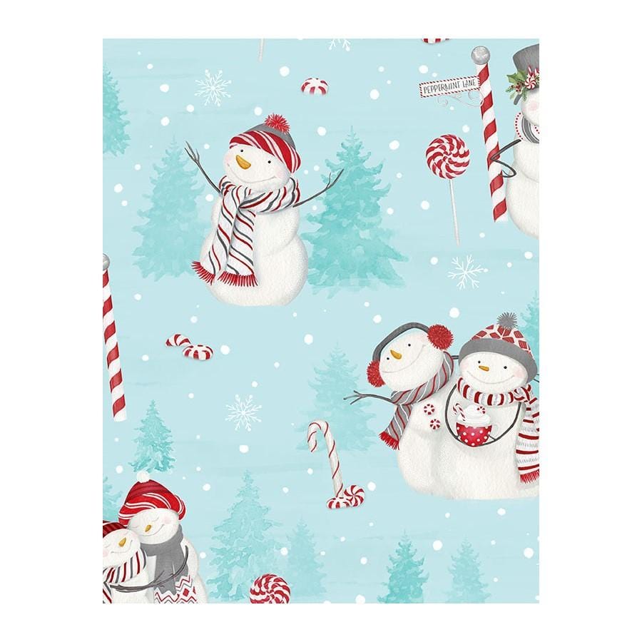 Frosty Merry Mints - Senic Snowman Teal 301727653439