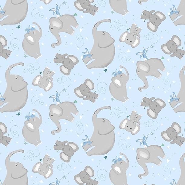 Safari Lullaby - Elephant Toss Blue 3060-36264-491