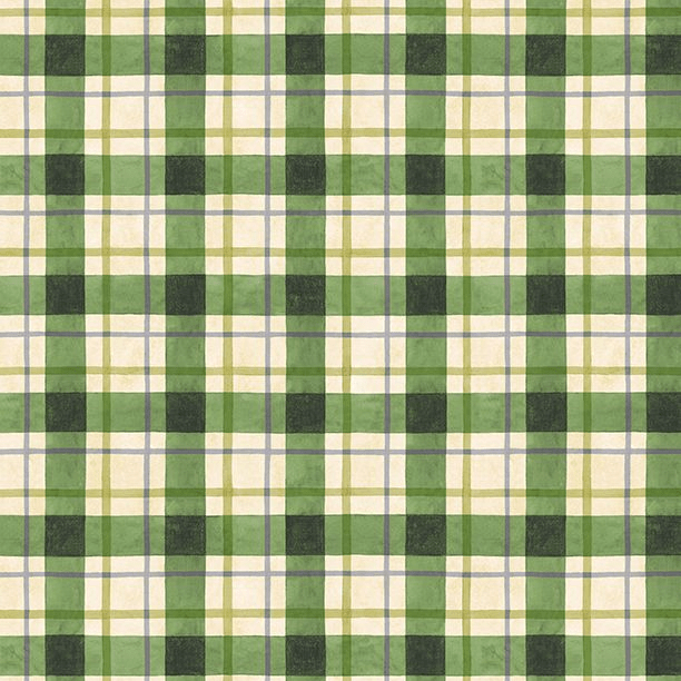 Sunflower Splendor - Plaid Cream Green 3023-83332-277