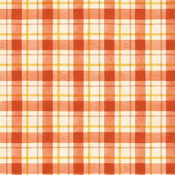 Sunflower Splendor - Plaid Cream Red 3023-83332-235