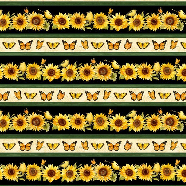 Sunflower Splendor - Repeating Stripe Multi 3023-83325-957