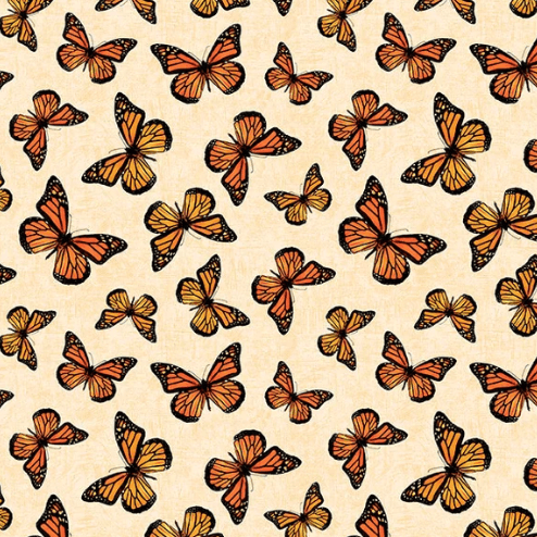 Sunshine Whispers - Butterflies Toss Cream 3080-28656-298