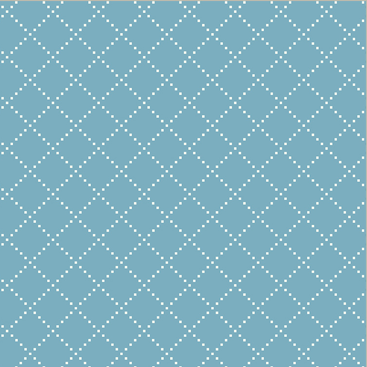 Clover & Dot - Bias Grid Cerulean 53868-12