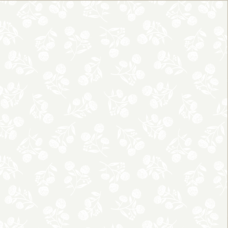 Clover & Dot - Clover White on White 53863-10