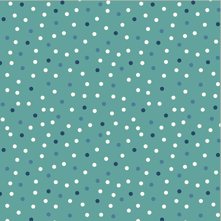 Clover & Dot - Polka Dot Soft Teal 53867-3