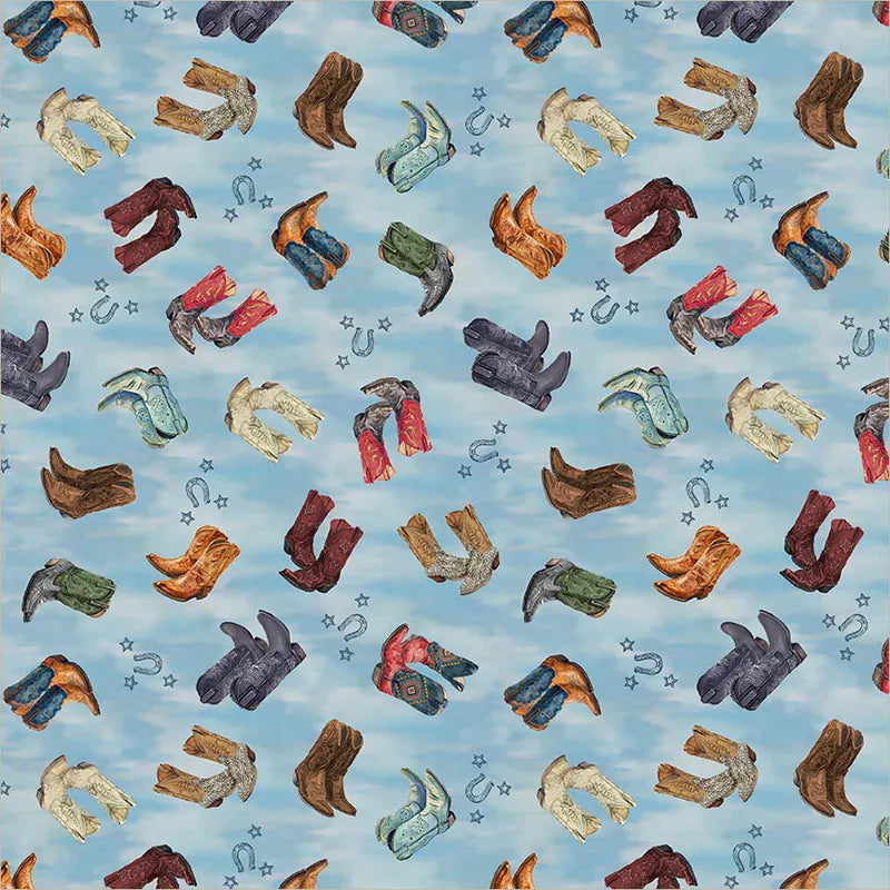 Country Boots Chambray - Lone Star Trail 55431-4