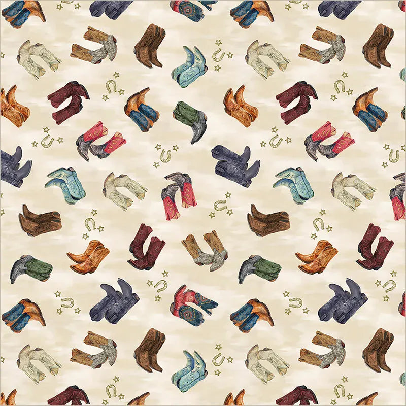Country Boots Cream - Lone Star Trail 55431-7