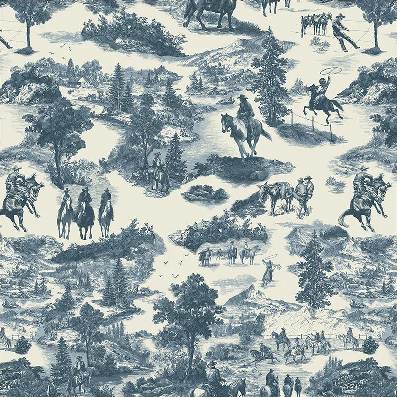 Cowboy Toile - Lone Star Trail 55430-2
