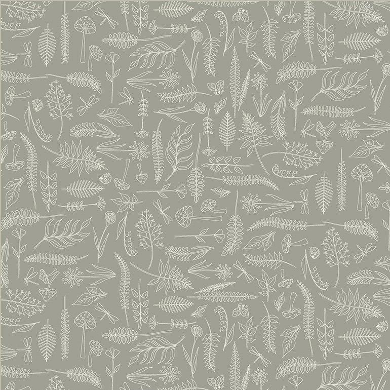 Enchanted Woods - Forest Pickings Grey 54524-10