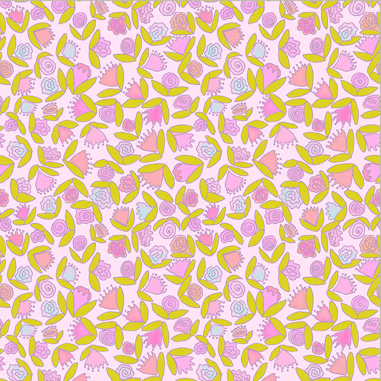 Goodness Gracious - Little Ditsy Flowers Cotton Candy 53915-15
