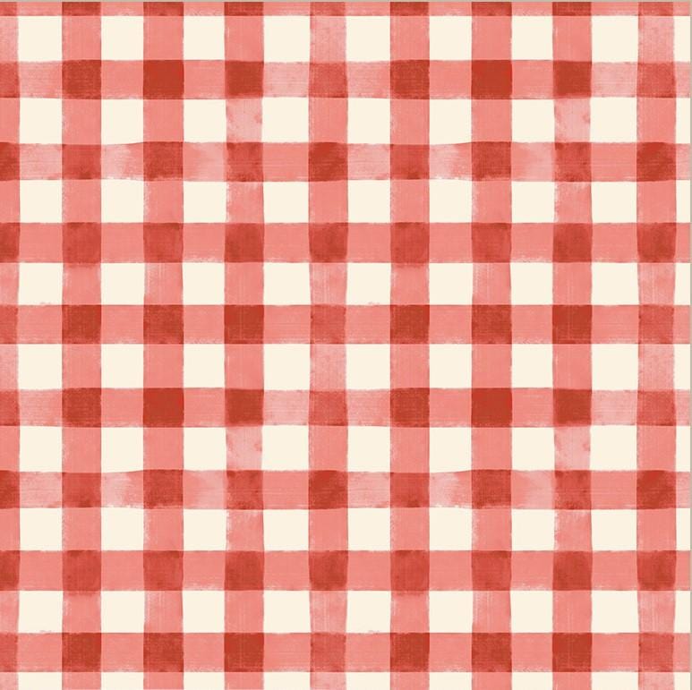 Highland Hooves - Picnic Plaid Barn Red 54463-7