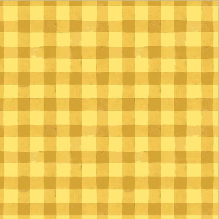 Highland Hooves - Picnic Plaid Sunshine 54463-6