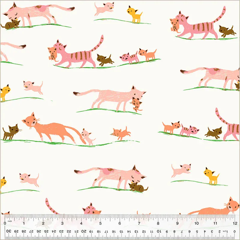 Marching Cats Cream - Studio Edit 40931D-5
