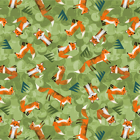 Wild North - Wild Foxes Leaf 53936D-6