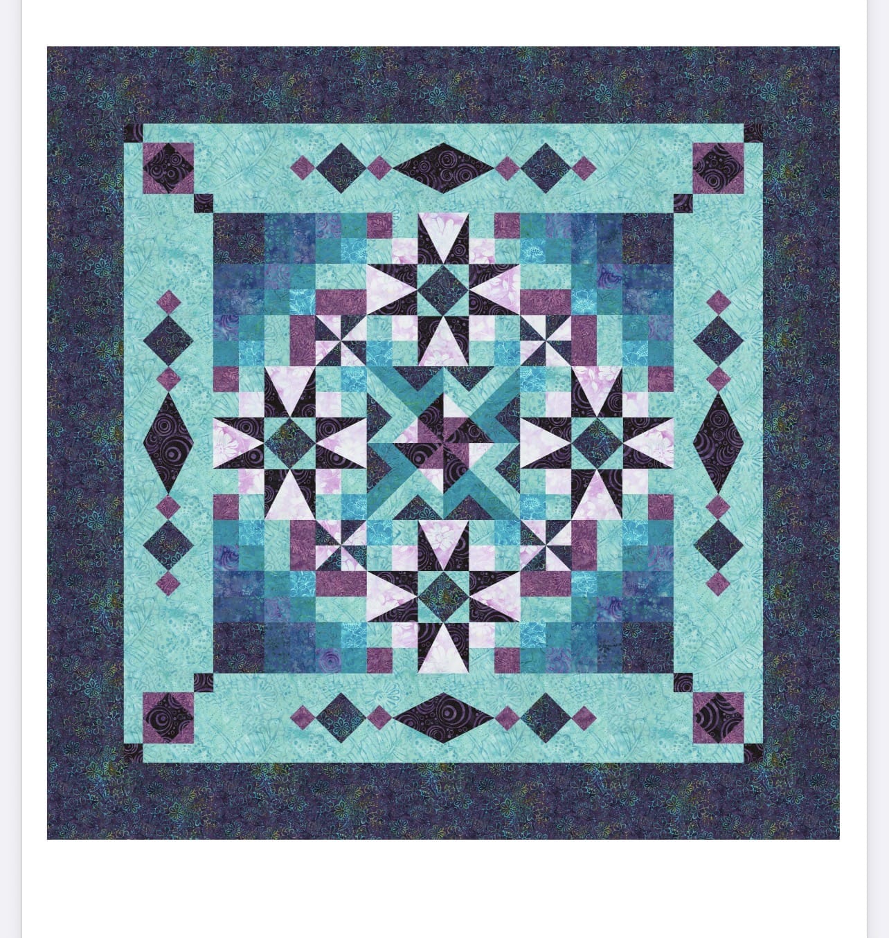 Diamonds at Sea Pattern - By Wing and a Prayer Designs DMNDATSEA-PAT