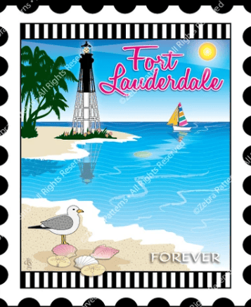 Ft. Lauderdale Get Away Stamp 81190