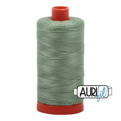 Aurifil Cotton Mako 50wt 1300m - Large Spool in Loden Green 2840 BREWER 
