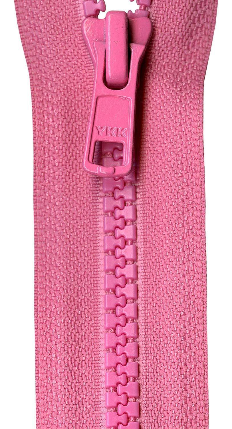 YKK Vislon Separating Zipper 22 in. Holiday Pink