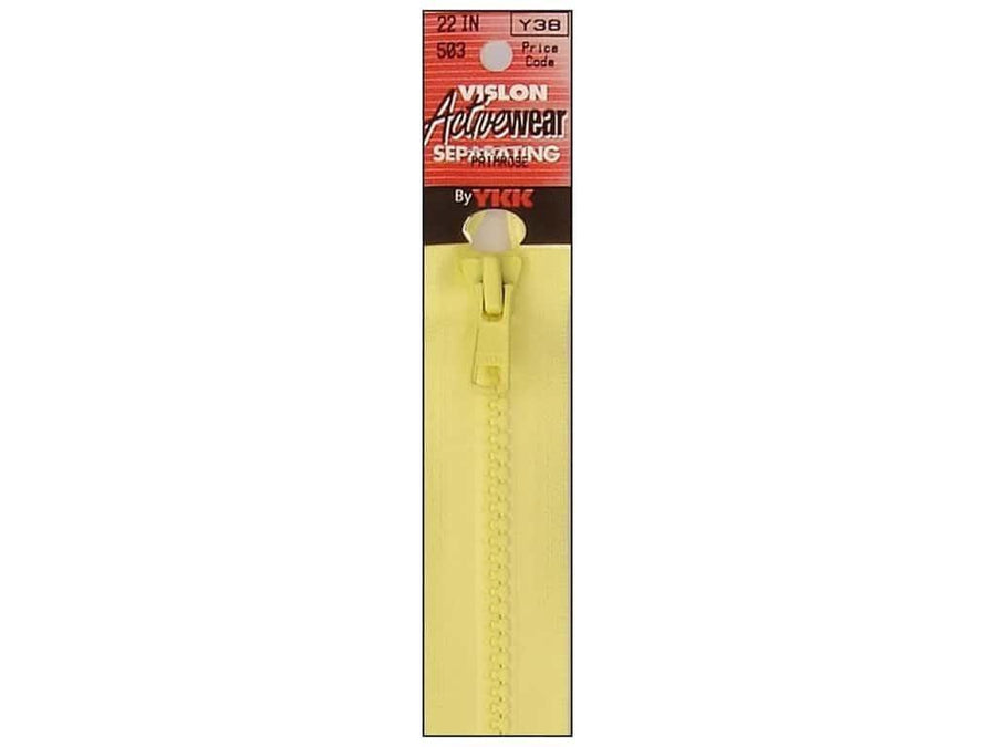 22 Inch Separating Zipper - Primrose BREWER 