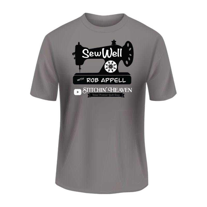 Stitchin' Heaven - Sew Well with Rob Appell Grey Tshirt - 2XL 4Imprint 