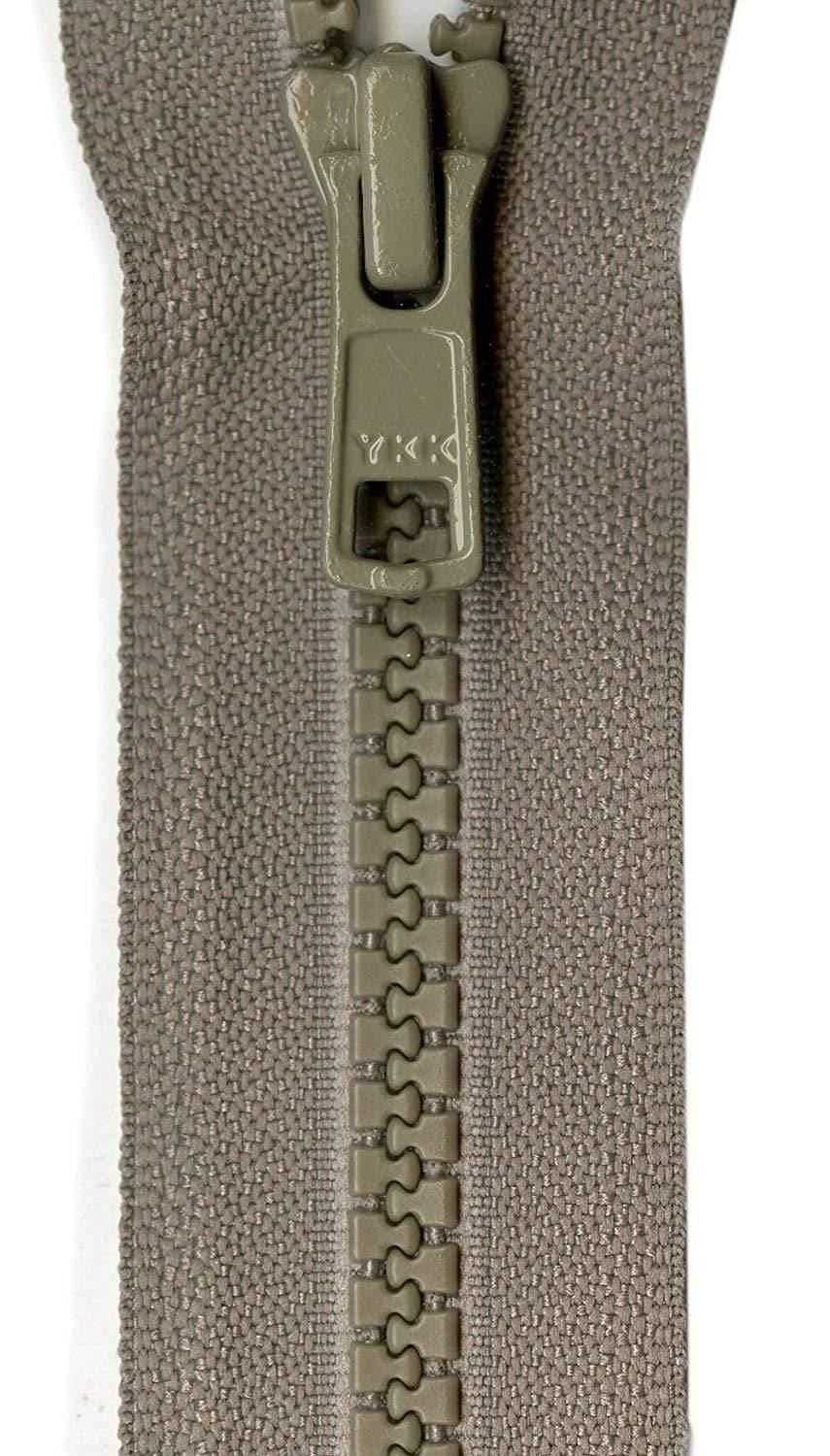 7 IN Zipper - Foggy Gray BREWER 