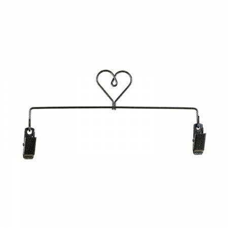 8 in Heart Clip Holder Charcoal Checker Distributors 