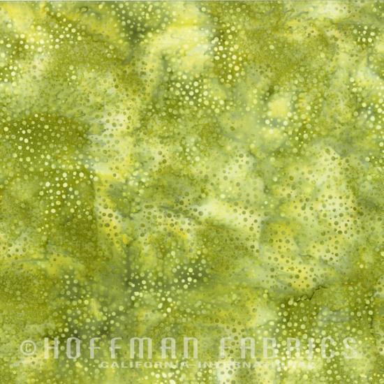 Hoffman - 885 Dot Batiks - Green Tea Hoffman Fabrics/CIT 