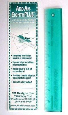 Add-An-Eighth PLUS Green 9in ruler BREWER 