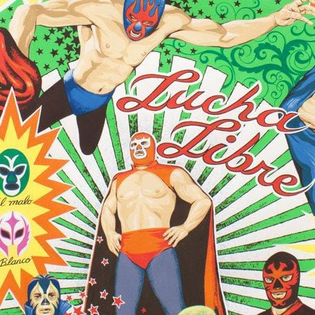 Alexander Henry - Super Lucha Libre Natural Alexander Henry Fabrics/CIT 