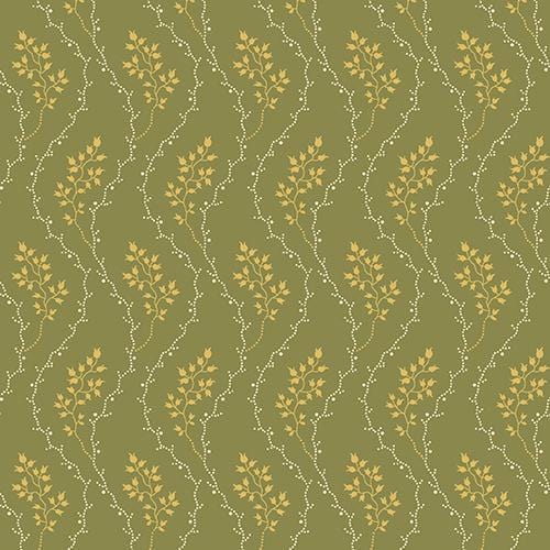Andover - Cloverdale House - Wavy Dot Floral Green Andover Fabrics/CIT 