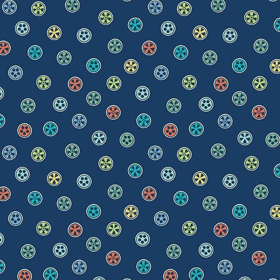 Andover -  Sweet Ride - Wheels Navy Andover Fabrics/CIT 