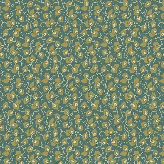 Secret Stash - Earth Tones - Leaf and Vine - Evergreen Andover Fabrics/CIT 