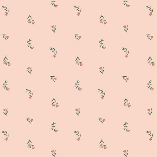 All is Well - Planted Florets Pink Art Gallery Fabrics 