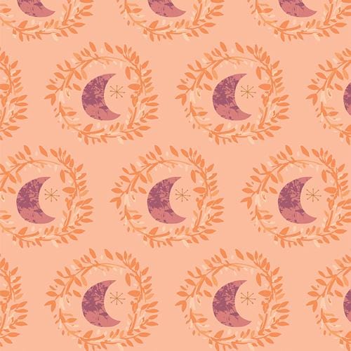Art Gallery Fabrics - Crafting Magic - Lunar Illusion Peach Art Gallery Fabrics 