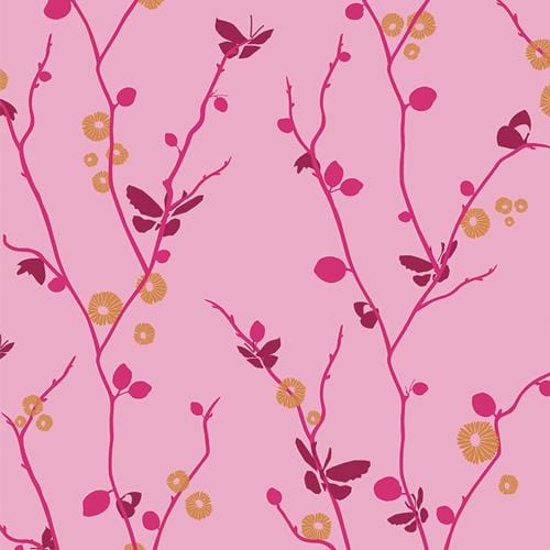 Art Gallery Fabrics - La Vie En Rose - Butterfly Bliss Pink Art Gallery Fabrics 