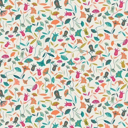 Art Gallery Fabrics - Path to Discovery -  Wildseed White Multi Art Gallery Fabrics 