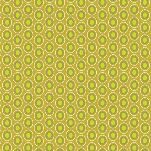 Art Gallery - Oval Elements - Chartreuse Art Gallery Fabrics 