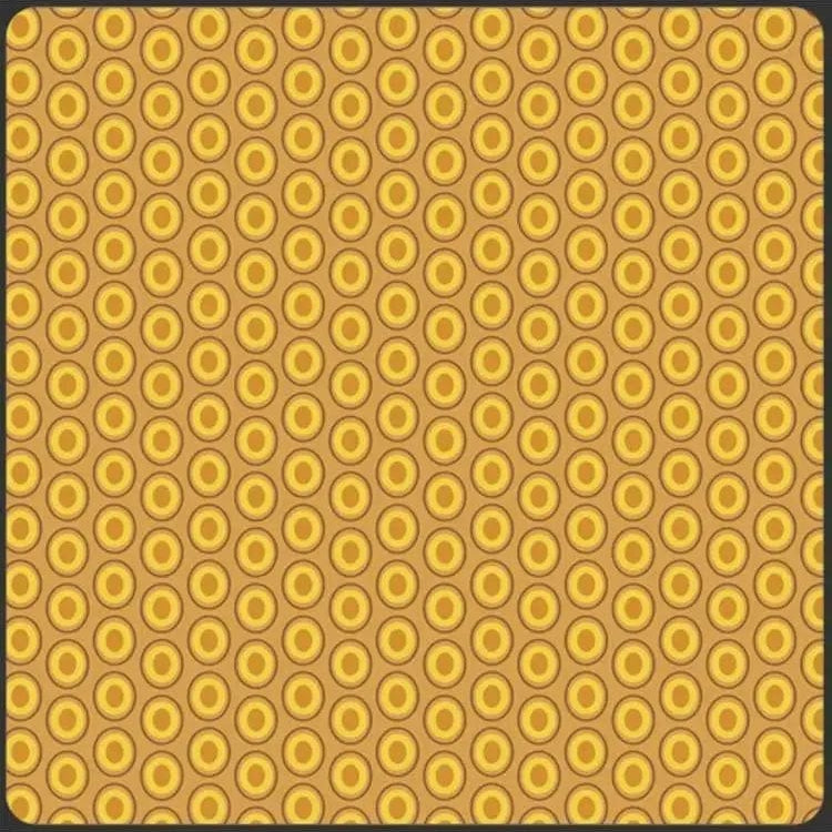 Oval Elements Mustard Art Gallery Fabrics 