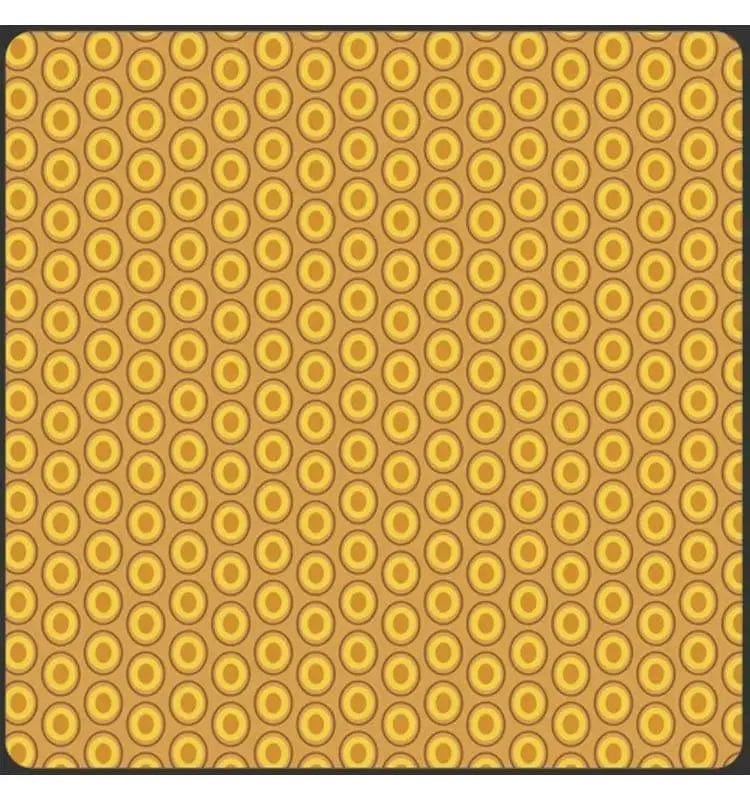 Oval Elements Mustard Art Gallery Fabrics 