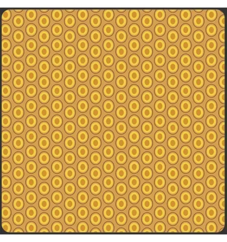 Oval Elements Mustard Art Gallery Fabrics 