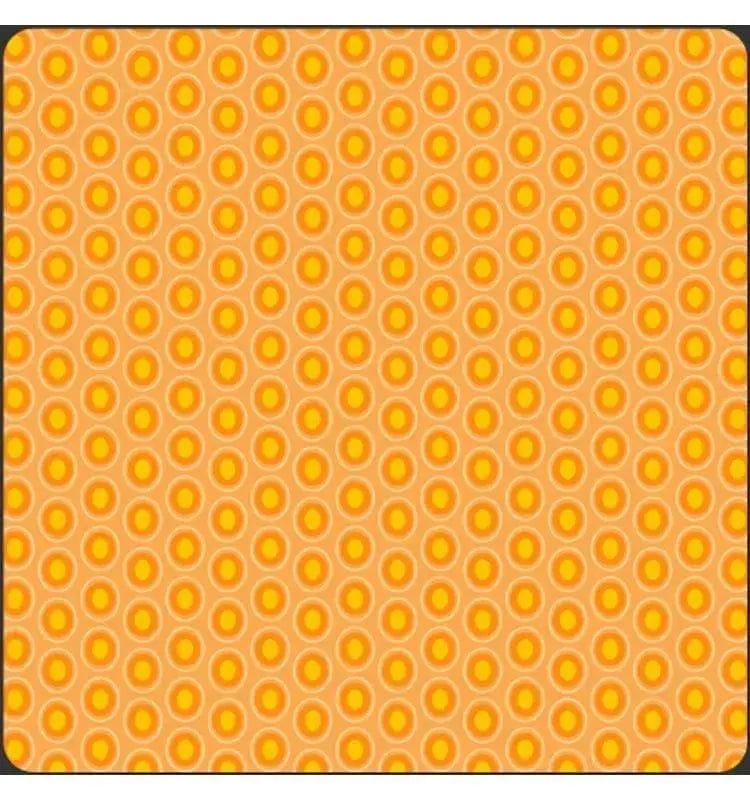 Oval Elements Papaya Orange Art Gallery Fabrics 