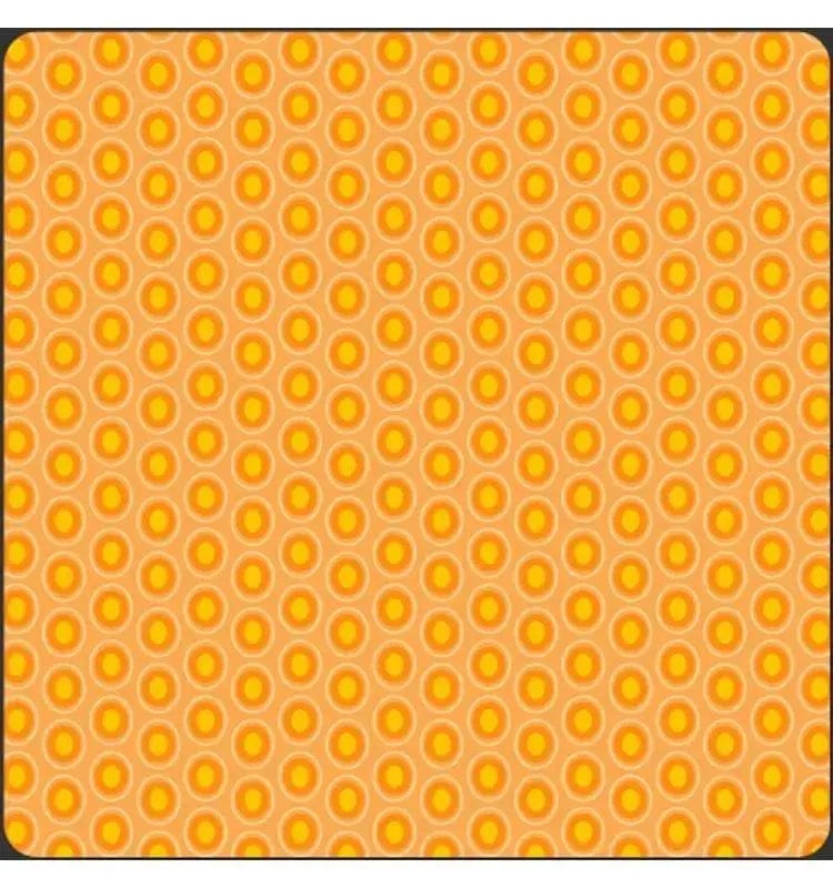 Oval Elements Papaya Orange Art Gallery Fabrics 