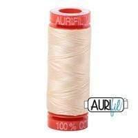 Aurifil Cotton Mako 50wt 200m - Butter 2123 BREWER 