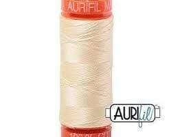 Aurifil Cotton Mako 50wt 200m - Light Lemon 2110 BREWER 