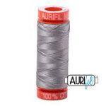 Aurifil Cotton Mako 50wt 200m - Stainless Steel 2620 BREWER 