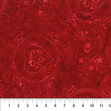 Bandana USA - Hearts - Red Northcott 