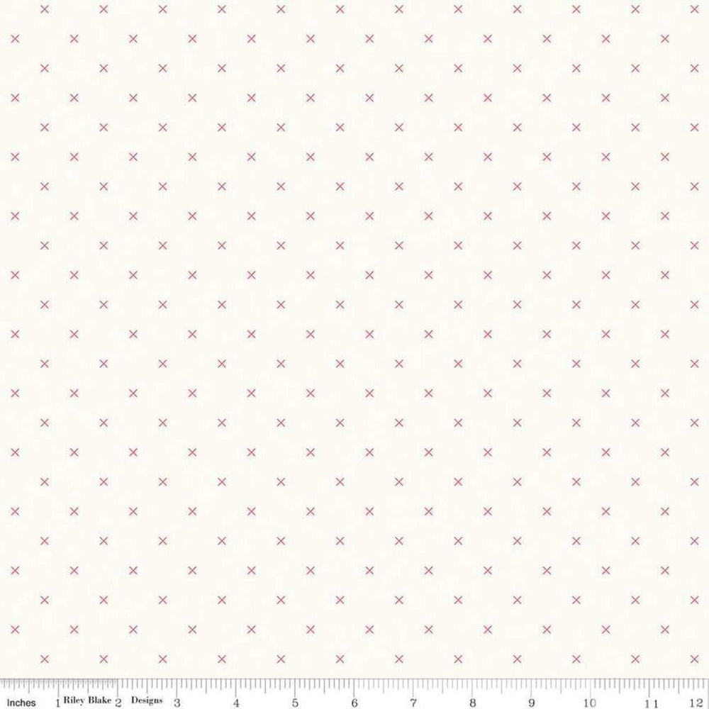 Riley Blake - Bee Backgrounds - Cross Stitch Cayenne Riley Blake 